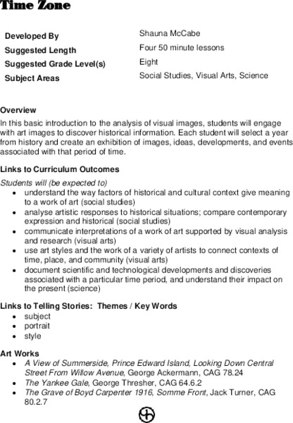 Time Zone Lesson Plan