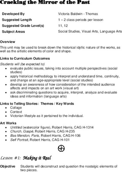 Cracking the Mirror of the Past Lesson Plan