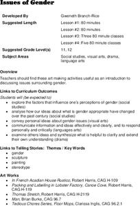 Issues of Gender Lesson Plan