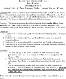 International Trade Lesson Plan