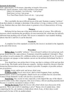 Is It Living? Lesson Plan