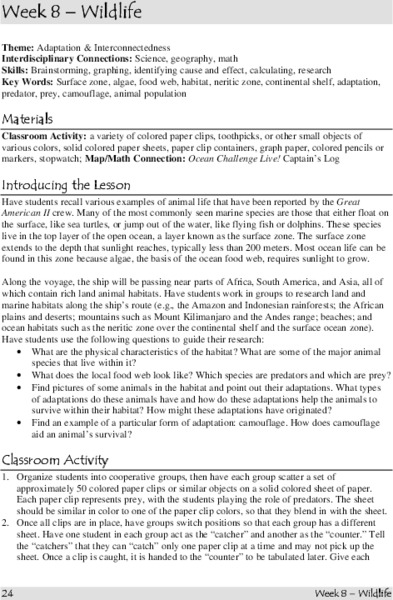 Wildlife Lesson Plan