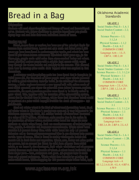 Bread in a Bag Lesson Plan