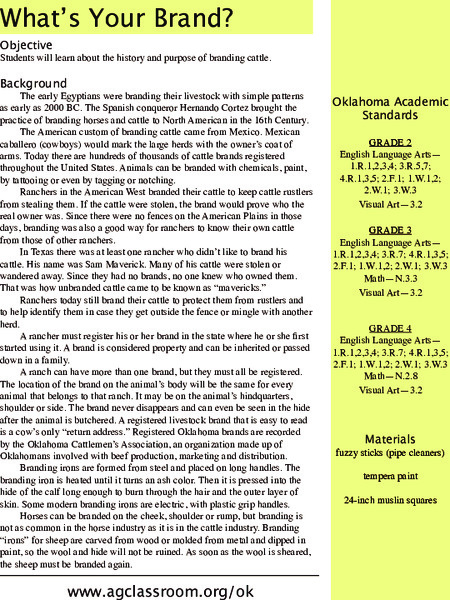 What's Your Brand? Lesson Plan