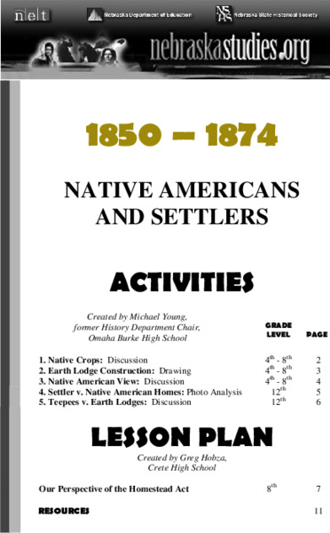 The Homestead Act Lesson Plan