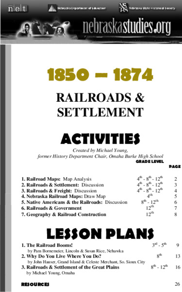 The Railroad Booms! Lesson Plan