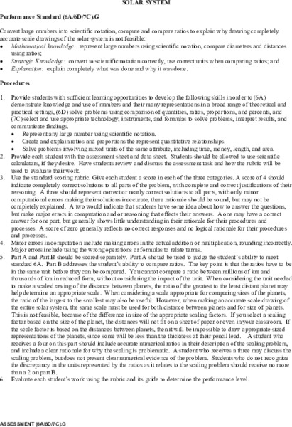 Solar System Lesson Plan