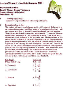 Equivalent Fractions Lesson Plan
