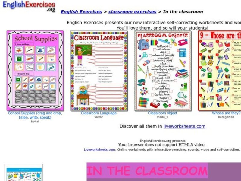 In the Classroom Interactive