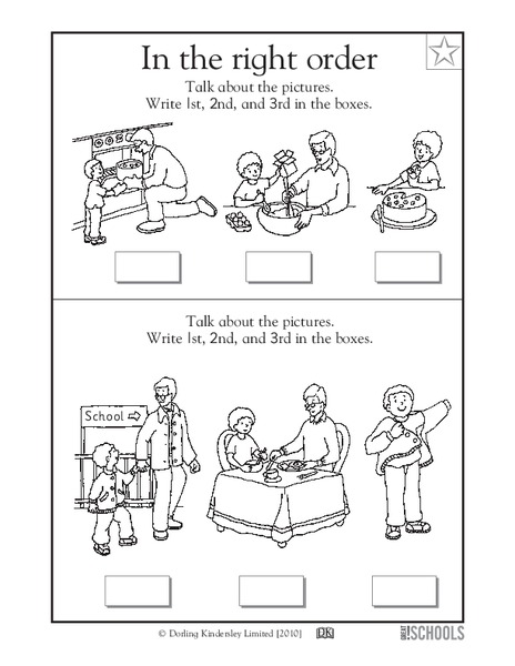In the Right Order Worksheet