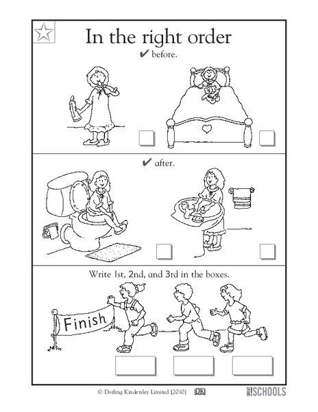 In the Right Order Worksheet