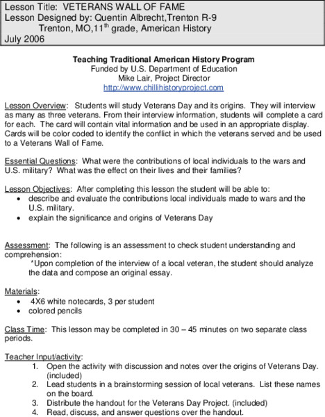 Every Building Tells a Story Lesson Plan