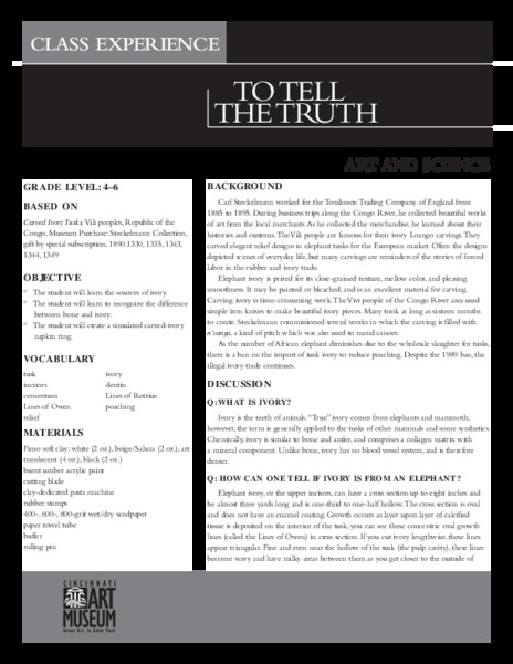 To Tell The Truth Lesson Plan
