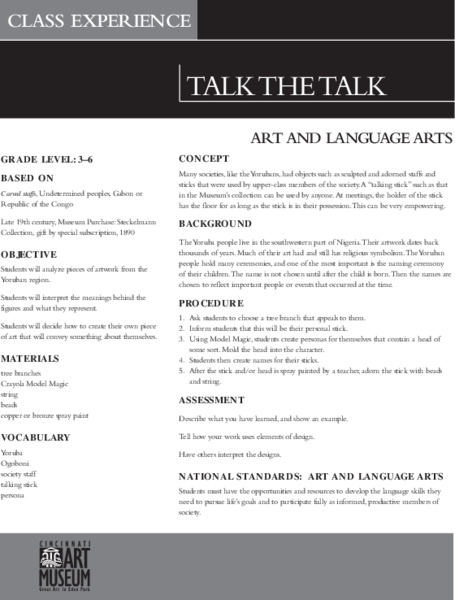 Talk The Talk Lesson Plan