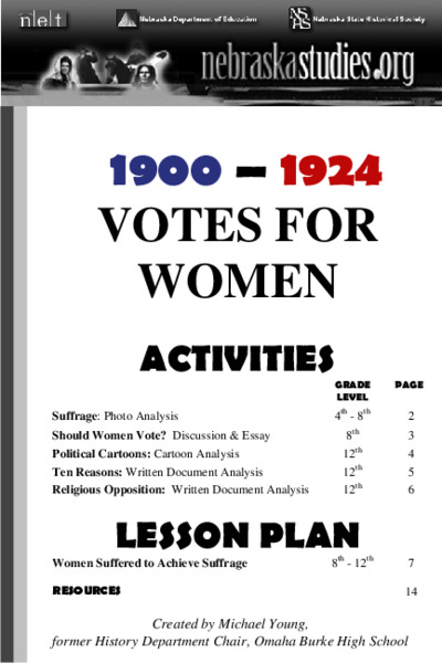 Women Suffered to Achieve Suffrage Lesson Plan