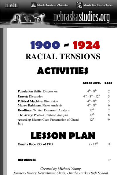 Omaha Race Riot of 1919 Lesson Plan