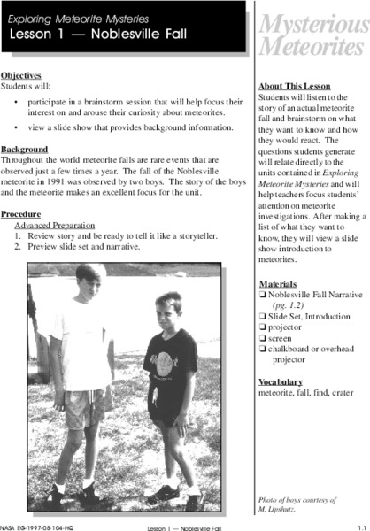 Noblesville Fall Lesson Plan