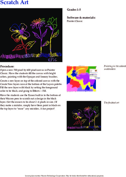 Scratch Art Lesson Plan