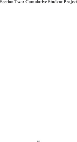 Water Cumulative Student Project Lesson Plan