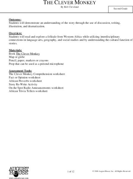 "The Clever Monkey" Lesson Plan