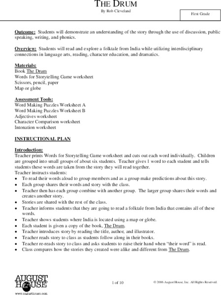 The Drum Lesson Plan