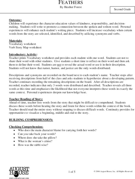 Feathers Lesson Plan