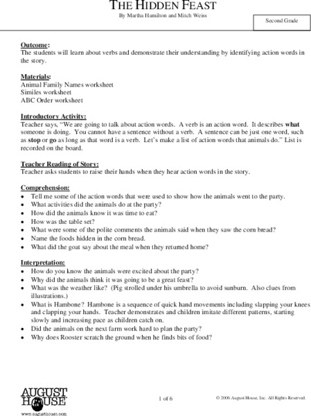 "The Hidden Feast" Lesson Plan