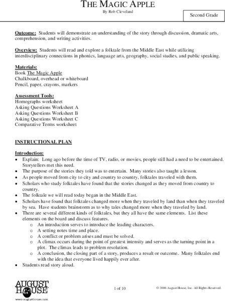 The Magic Apple Lesson Plan