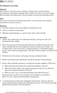 Evolution Lesson Plan