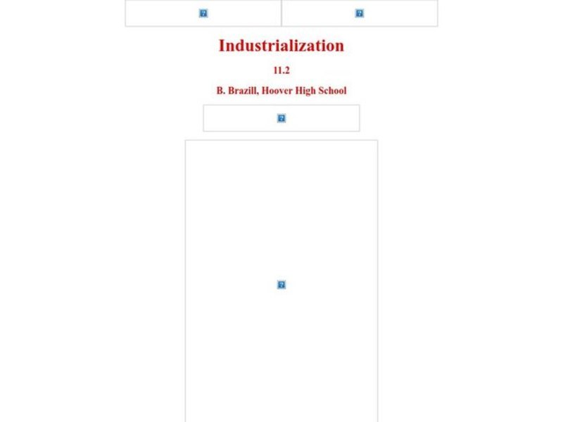 Industrialization Lesson Plan