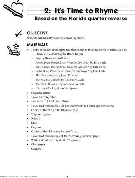 It's Time to Rhyme Lesson Plan