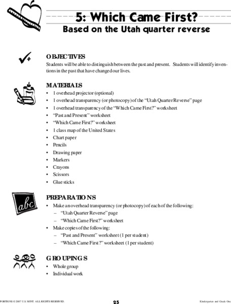 Which Came First? Lesson Plan