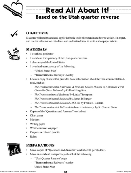 Read All About It Lesson Plan