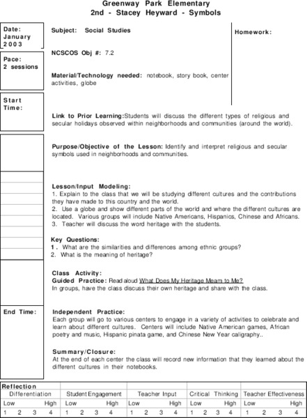 Holidays Around The World Lesson Plan