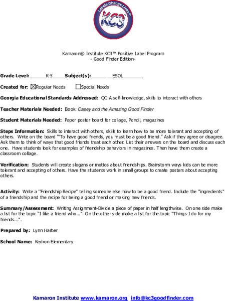 Interacting with Others Lesson Plan