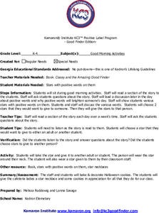 Good Morning Activities Lesson Plan