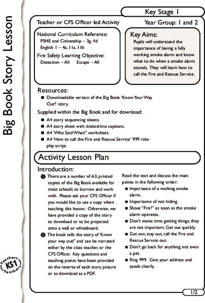 Fire Safety Lesson Plan
