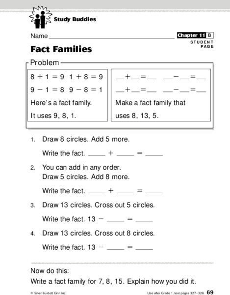 Fact Families Lesson Plan