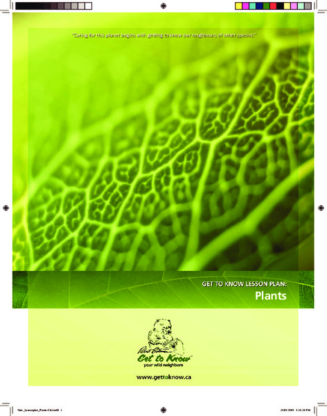 Get to Know: Plants Lesson Plan