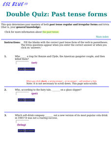 Past tense forms Interactive