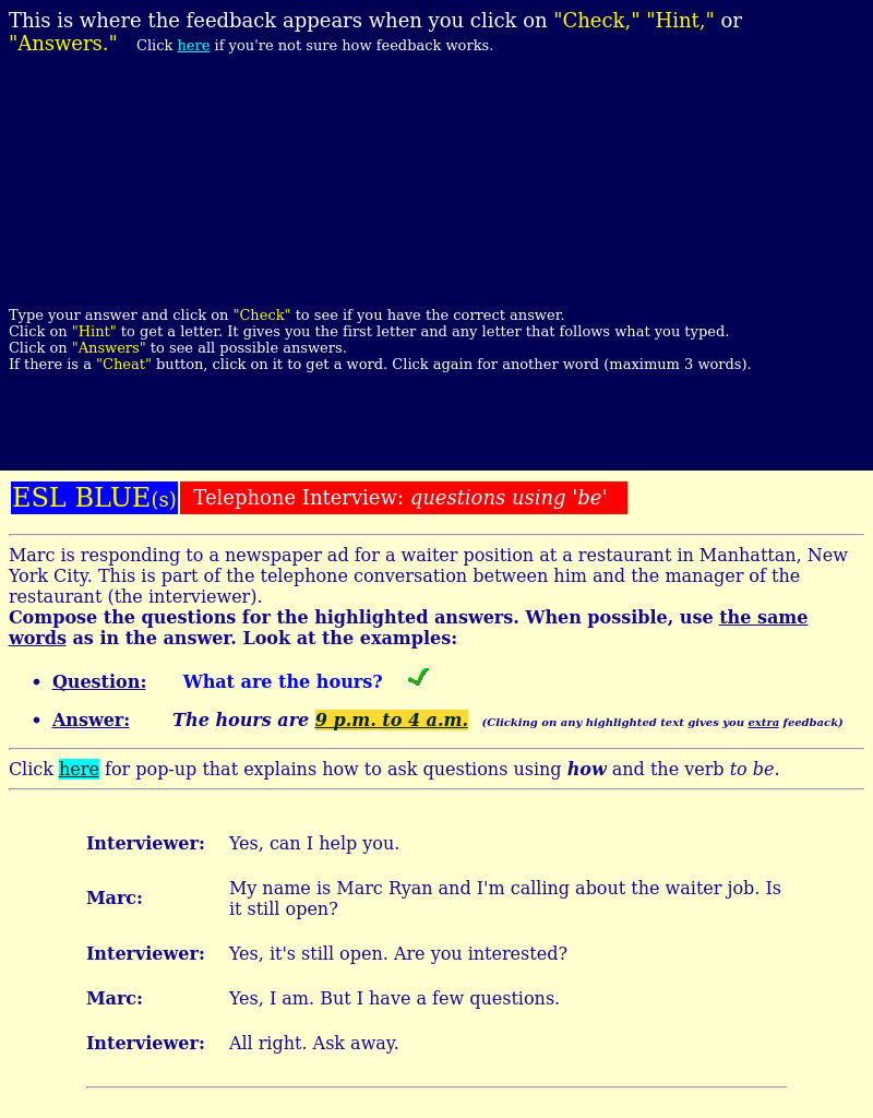 Telephone Interview Interactive