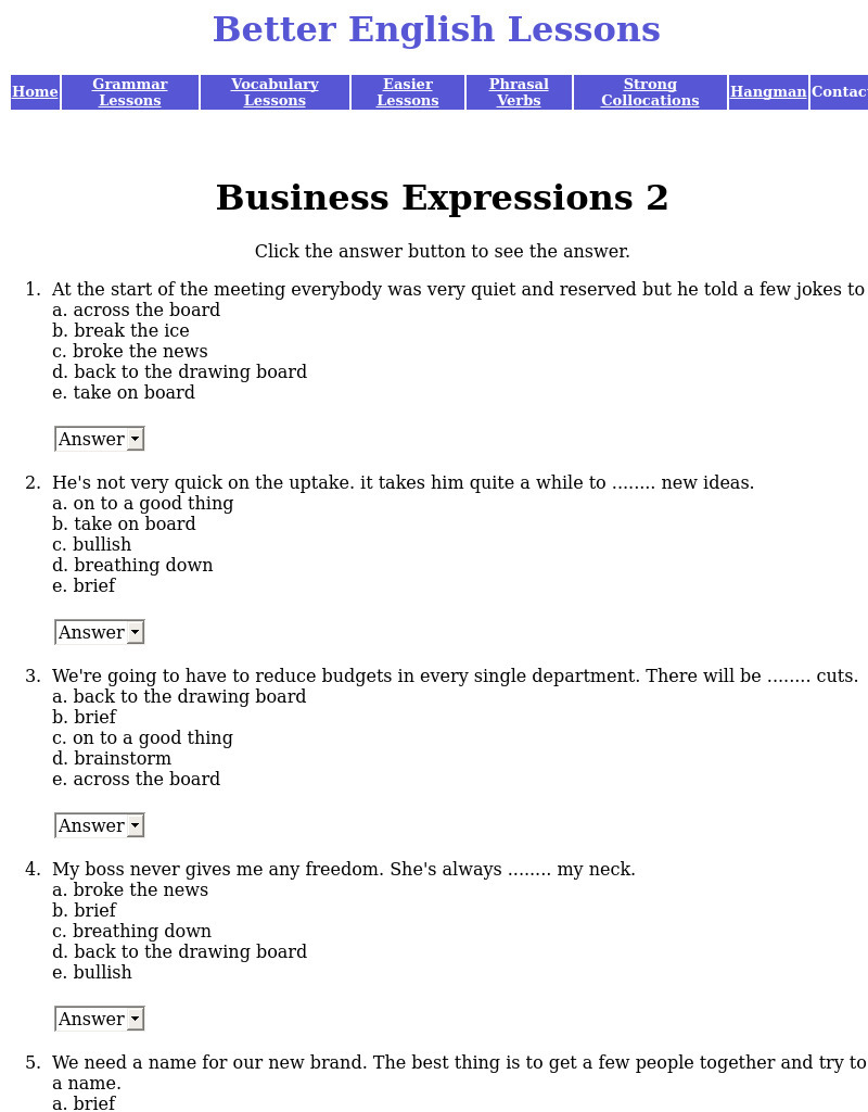 Business Expressions 2 Interactive