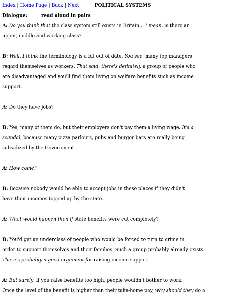 Political Systems Interactive