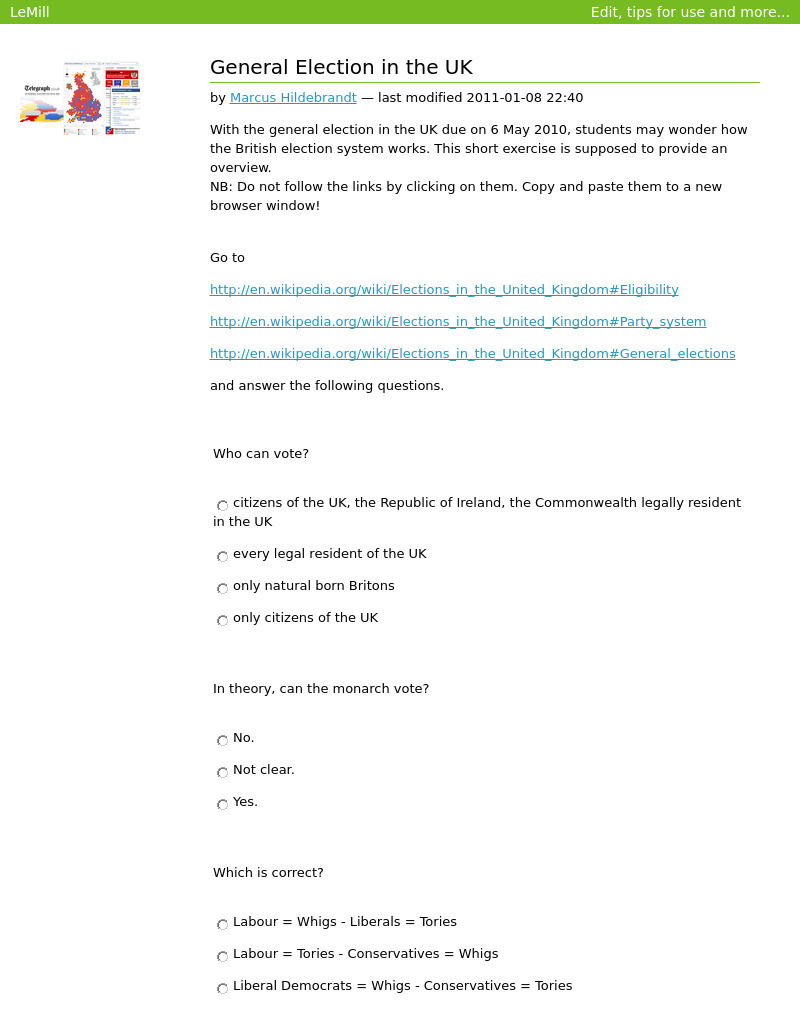General Election in the UK Interactive