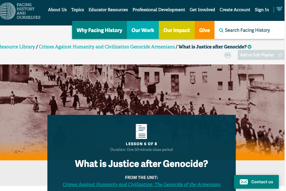 What is Justice After Genocide? Lesson Plan