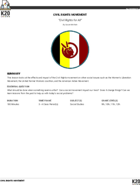 Civil Rights for All: Civil Rights Movement Lesson Plan