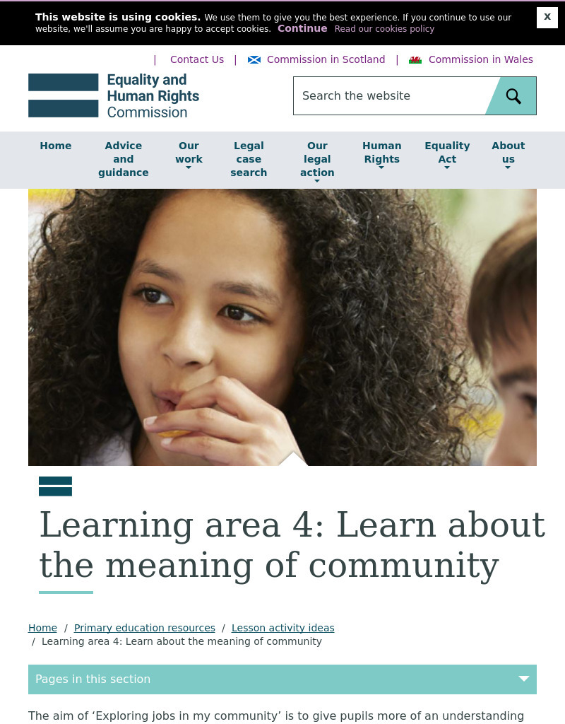 Learning area 4: Learn About the Meaning of Community Unit Plan
