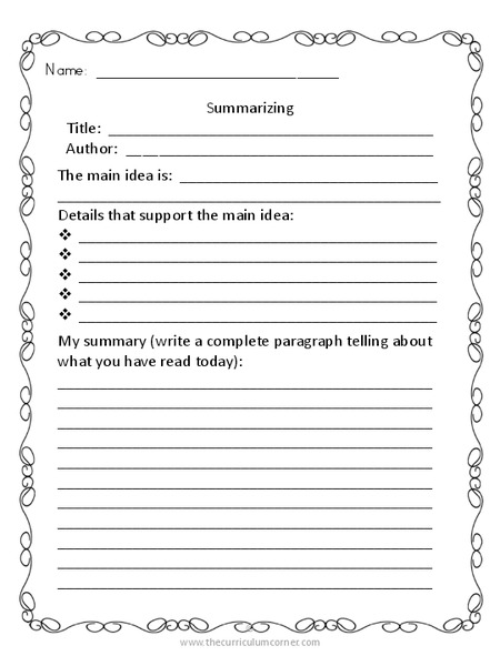 Informational Text Graphic Organizers Organizer