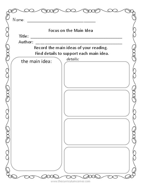 Informational Text Graphic Organizers Organizer