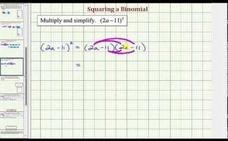 Find the Square of a Binomials Instructional Video